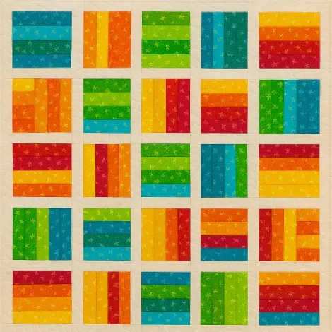 Rail Fence Quilt Pattern