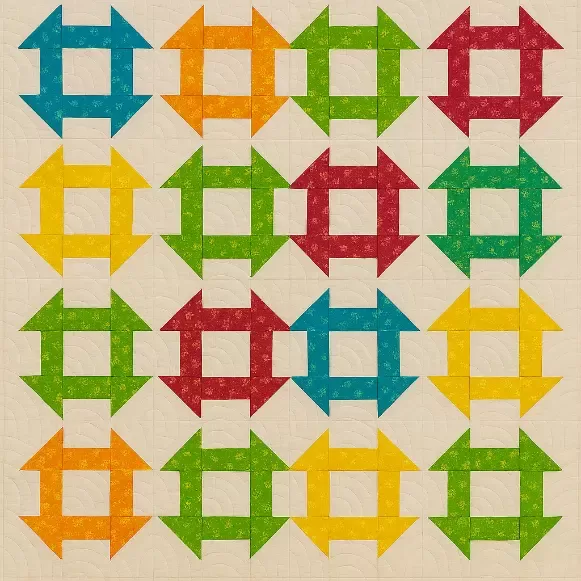 Churn Dash Quilt Pattern Churn Dash Quilt Pattern