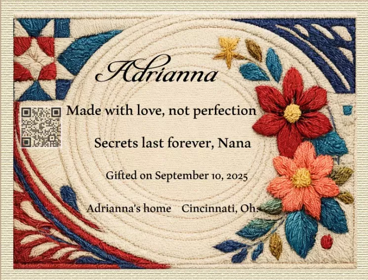 Personalized quilt labels for modern quilts Personalized quilt labels for modern quilts