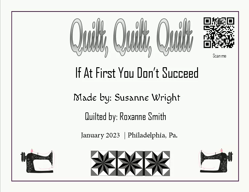 custom quilt label - Quilt, Quilt, Quilt
