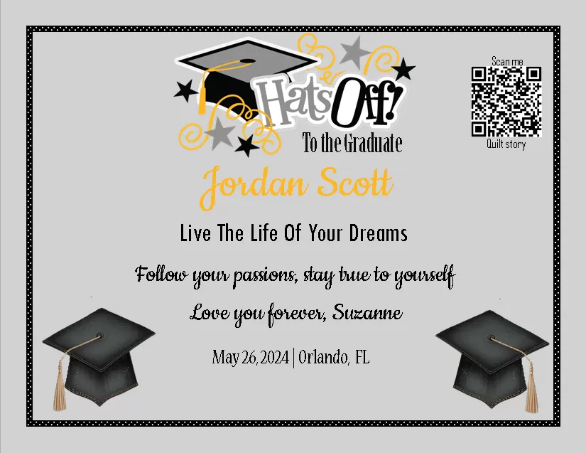 quilt label -Jordan Scott quilt label -Jordan Scott