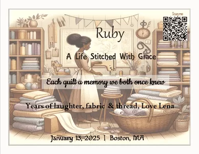 quilt label - Patricia quilt label - Patricia