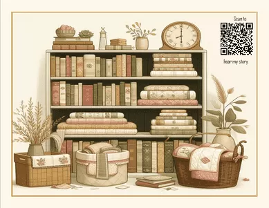 Quilt label - patchwork of memories Quilt label - patchwork of memories