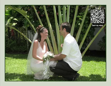 Photo Quilt label - celebrating a wedding Photo Quilt label - celebrating a wedding